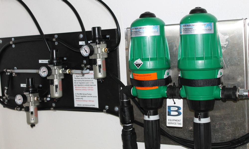 Beer Pump Regs and Dosatron Mixing System